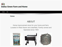 Tablet Screenshot of dallasgreen.com
